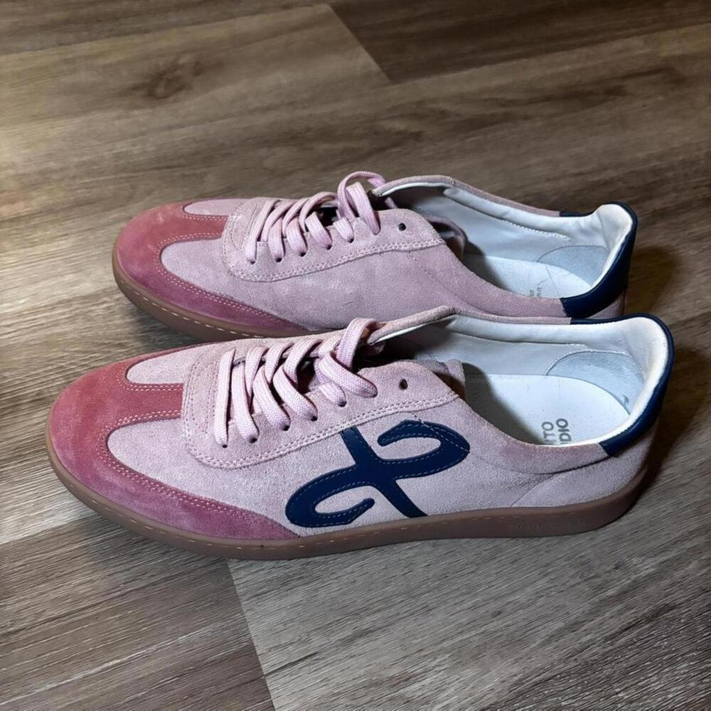 Santo Studio pink suede trainers